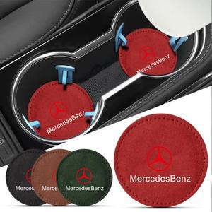 메르세데스 호환 벤츠 호환 AMG W212 W204 W168 W190용 논슬립 차량용 컵홀더 패드 2개