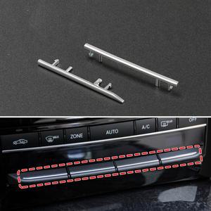 메르세데스 호환 벤츠 호환 E 클래스 W212 용 무광 자동차 전면 콘솔 에어컨 버튼 장식 트림 전기 도금 스