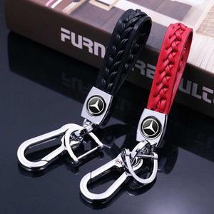 메르세데스 호환 벤츠 호환 W210 CLA CLK CLS GLA 용 땋은 로프 자동차 키 체인 홀더 열쇠 고리