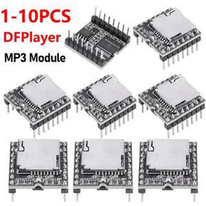 DFPlayer 미니 소형 MP3 플레이어 모듈 TF 카드 U  DF 오디오 음성 용 IO직렬 포트AD MP3-TF-16P