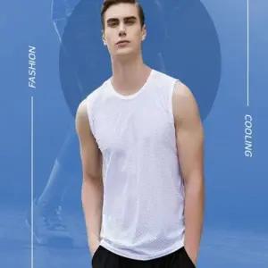 남성 민소매 티 쿨 런닝 헬스셔츠 나시