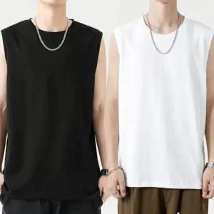 남자 민소매 나시티 런닝 흰색 면티