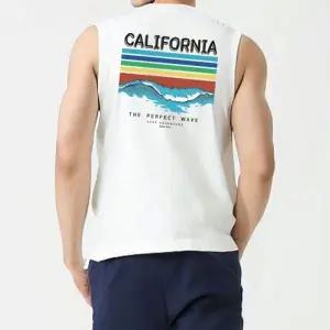 남자 민소매 티 라운드 면 이너웨어