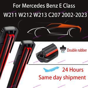 메르세데스 호환 벤츠 호환 E 클래스 W211 C207 2002- 이중 고무 앞 유리 와이퍼 블레이드 액세서리 창