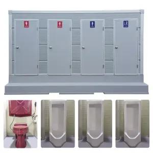 이동식화장실 포세식 야외 박스형 양변기1개 소변기3개 AEAB4