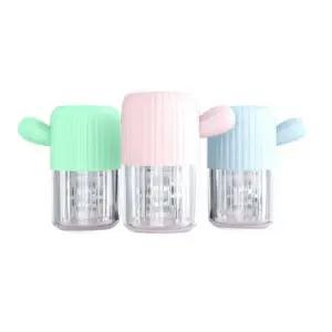 수동 반자동 소프트 회전 세척기 렌즈 세척 콘택트 통 KLq8+5hZX