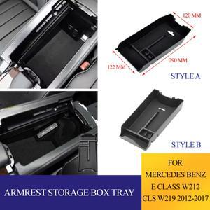 메르세데스 호환 벤츠 호환 E 클래스 W212 E200 2010- CLS 차량용 콘솔 암레스트 수납함 트레이 액세서리