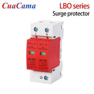 AC SPD 서지 보호기 저전압 분배 가정용 피뢰기 번개 장치 2P 20KA  스위치 모듈 1PCS