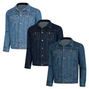 [파파브로] 남성 데님 카라 캐주얼 청자켓 IC-JKA-JE