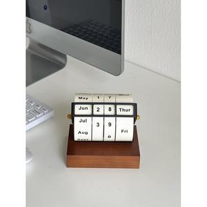 만년 우드달력 카페인테리어 소품 캘린더 앤티크 아이디어 장식