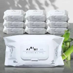 물티슈 100매 10팩 아기물휴지 엠보싱 유아 휴대용 자동차 도톰한