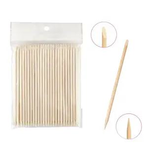 네일아트 스톤 속눈썹 탈착 오렌지 우드스틱 100개입 네일 스톤부착스틱