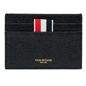 [명품]  블랙 페블 그레인 레더 그로그랭 탭 더블 사이드 카드 홀더 FAW035A001.