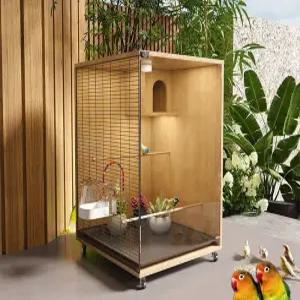 대형 앵무새 새집 새장 안전 보호 하우스 반려조