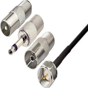 FM 라디오 안테나 F헤드 양뿔 자동차 TV 방송국 75옴 F 암헤드TV3.5 모노