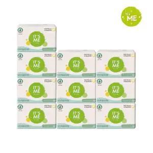 잇츠미 NEW 슬림 유기농 순면커버 생리대 대형 10P x10개