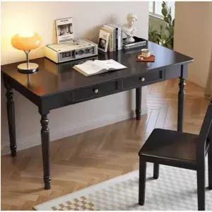 엔틱책상 원목 탁자 빈티지 컴퓨터 서재 우드 테이블