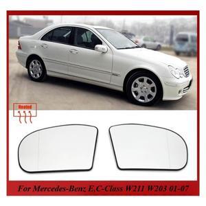 사이드 백미러 유리 히터 안티-포그 제상 기능 도어 윙 시트 메르세데스 호환-벤츠 호환 E C-클래스 W211 W
