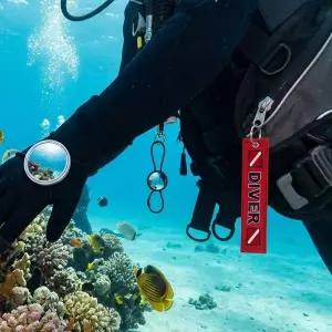 [셀러에이드]택 다이빙 자수 가방 스쿠버 키링