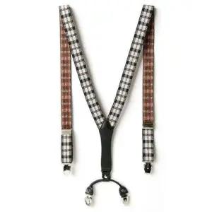BS 남자서스펜더 블랙 레트로 체크 서스펜더 남성잡화 캐주얼멜빵