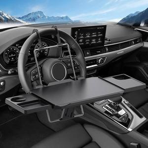 배서리 대형 스티어링 휠 트레이 카 데스크, 노트북, 식사, 글쓰기, 여행, 업무, 음식, 음료, SUV, 트럭, 밴, 로드 트립을 위한 이동식 테이블 트레이, 휴대용