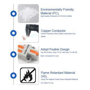 MINI 고속 범호환  컴팩트 케이블 와이어 커넥터 스프링 스플라이스 인 배선 터미널 블록 가정호환  전기