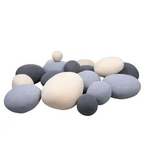 돌쿠션 조약돌모양 베개 스톤텍스쳐 쇼파 홈패브릭 쿠션