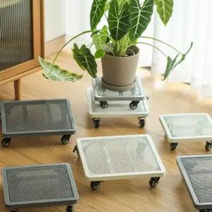 대형 화분받침 이동식 다이 철제 물받이 발코니 받침대 바퀴