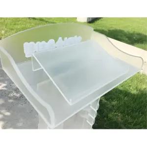 유치원 어린이용 발표대 강연대 아크릴단상 인쇄 학예회 연설대 웅변 반투명 학원