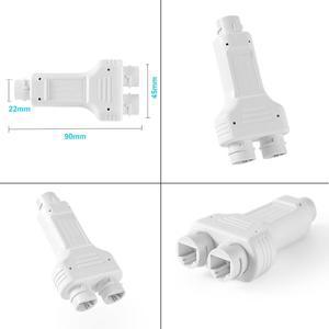 1v2 포트 방수 POE 리피터 IP66 10/100Mbps 1대2 PoE 익스텐더 IEEE802.3af/at 48V 실외호환  스위치 2 카