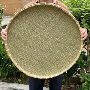 과일 60cm 나무채반 원형 대나무소쿠리 소쿠리 나무 전바구니