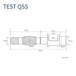 QSS 10PCS 안전 4MM 슈라우드 바나나 플러그 솔더 인라인 DIY 조립  리드 커넥터 Q.10041