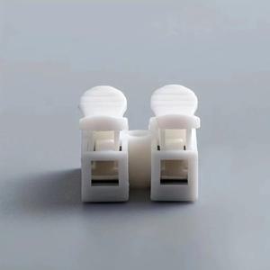 50pcs   와이어 케이블 CH2 커넥터 10A 220V 2핀 인 스프링 장착 전기 조명