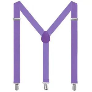 성인 XRA399Y6 멜빵 어른 얇은 어깨 집게멜빵 퍼플