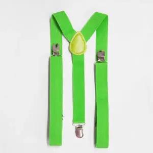 촬영용 GBM171S0 유니크 패션멜빵 초록 소품 멜빵바지