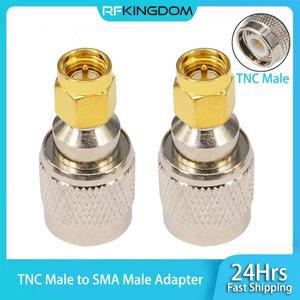 SMA 수-TNC 수 어댑터 TNC-J RF 동축 커넥터 라디오 LTE 라우터 안테나호환  구리 황동 1개
