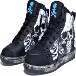 남성용 GXZUORUI 모터사이클 신발 통기성 미끄럼 방지 캐주얼 라이딩 측면 지퍼가 달린 모터크로스 보호