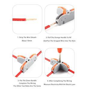 범호환  컴팩트 T 형  인 고속 와이어 커넥터 분배 터미널 블록 Led 조명 전기 홈 스플리터 분배