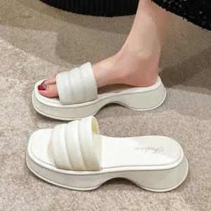 여자 XMT461I7 슬리퍼 슈즈 캐주얼 통굽 사무실 편안 가벼운