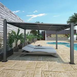 야외 파고라 스카이어닝 스카이 조립식 테라스 썬룸