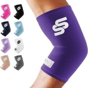 및 보호를 위한 슬리브 스타즈 팔꿈치 - 여성 남성용 압박 건염 스포츠 직장에 이상적인 지지 보호대