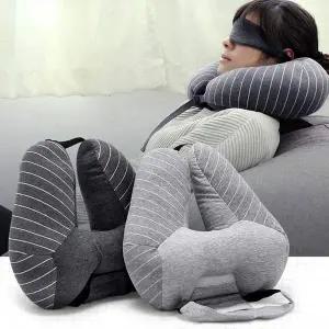 TBZ 안대일체형 크리에이티브 여행용 목베개 휴대용목쿠션