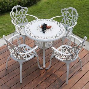야외 주물 테이블 세트 철제 레트로 2인 원형 팬텀 주조테이블 스토비투 미니 장미