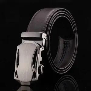 소튼 WFL475H2 자동버클 소가죽 벨트 다크브라운 남성 정장벨트