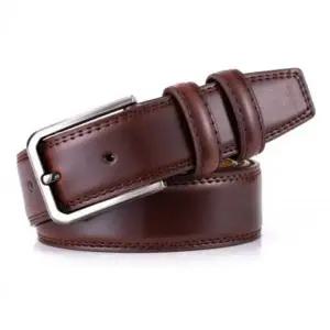 위트맨 OCS637D4 핀버클 데일리 벨트(커피) 가죽 클래식 남자