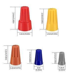 102Pcs 와이어 너트 커넥터 분류 키트  캡 전기  연결 터미널 호환  스프링