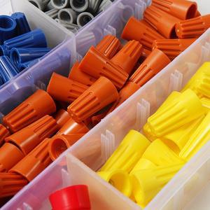 40-220 PCS 퀵 커넥터 스프링 캡 케이블 와이어 크림프 엔드 터미널 절연 전기 인서트 스플라이스 스위블