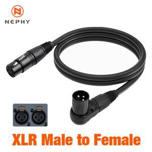 0.3/1/1.8M 90도 XLR  마이크 케이블 직각 XLR-직선 스피커 스튜디오 악세사리