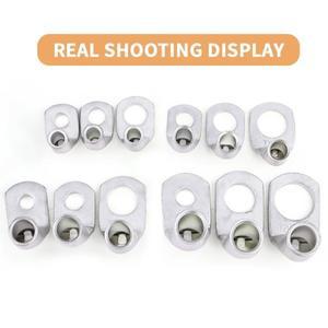 와이어 터미널 L 형 직각 90도 벤드 노즈 T6/10/16/25-4/6/8/10 주석 도금 구리 압착 커넥터 케이블 러그