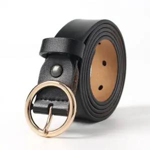 여성 VPC856S5 인기 써클 소가죽 벨트(블랙) 감성 청바지